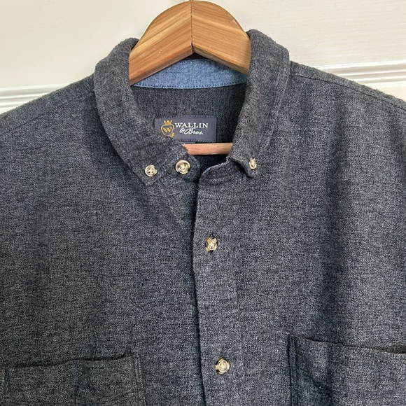 Wallin and Bros Flannel Dark Gray - Picture 2 of 9